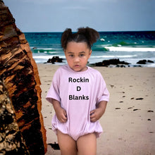 Load image into Gallery viewer, Rockin D Designs &amp; Sublimation LLC Baby &amp; Toddler 0/3m / Dusty/rose New Sizing short sleeve sublimation baggy romper (0/3m-4T)
