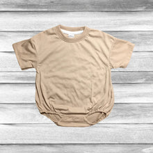 Load image into Gallery viewer, Rockin D Designs & Sublimation LLC Baby & Toddler 0/3m / Oatmeal New Sizing 100% Polyester Short Sleeve Baggy Baby Romper  (0/3m-4T)
