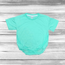 Load image into Gallery viewer, Rockin D Designs & Sublimation LLC Baby & Toddler 3/6m / Mint New Sizing 100% Polyester Short Sleeve Baggy Baby Romper  (0/3m-4T)
