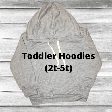 Rockin D Designs & Sublimation LLC Baby & Toddler Toddler-Blank Colored Sublimation Hoodies (2T-5T)