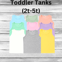 Load image into Gallery viewer, Rockin D Designs &amp; Sublimation LLC Baby &amp; Toddler Toddler Unisex Sublimation Tank-Tops (2t-5t)
