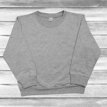 Load image into Gallery viewer, Rockin D Designs & Sublimation LLC Clothing Accessories Small / Grey Youth-Blank Sublimation Sweatshirts (Sm, Med, & Large)