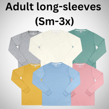 Load image into Gallery viewer, Rockin D Designs & Sublimation LLC Shirts Adult-Blank Unisex Colored Long Sleeve Sublimation Shirts (Sm-3X)