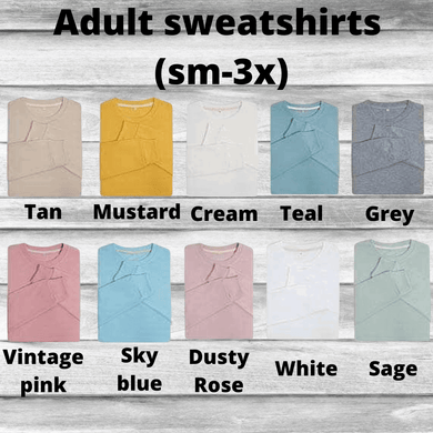 Rockin D Designs & Sublimation LLC Shirts & Tops Adult-Sublimation Blank Colored Sweatshirts (Sm-3X)