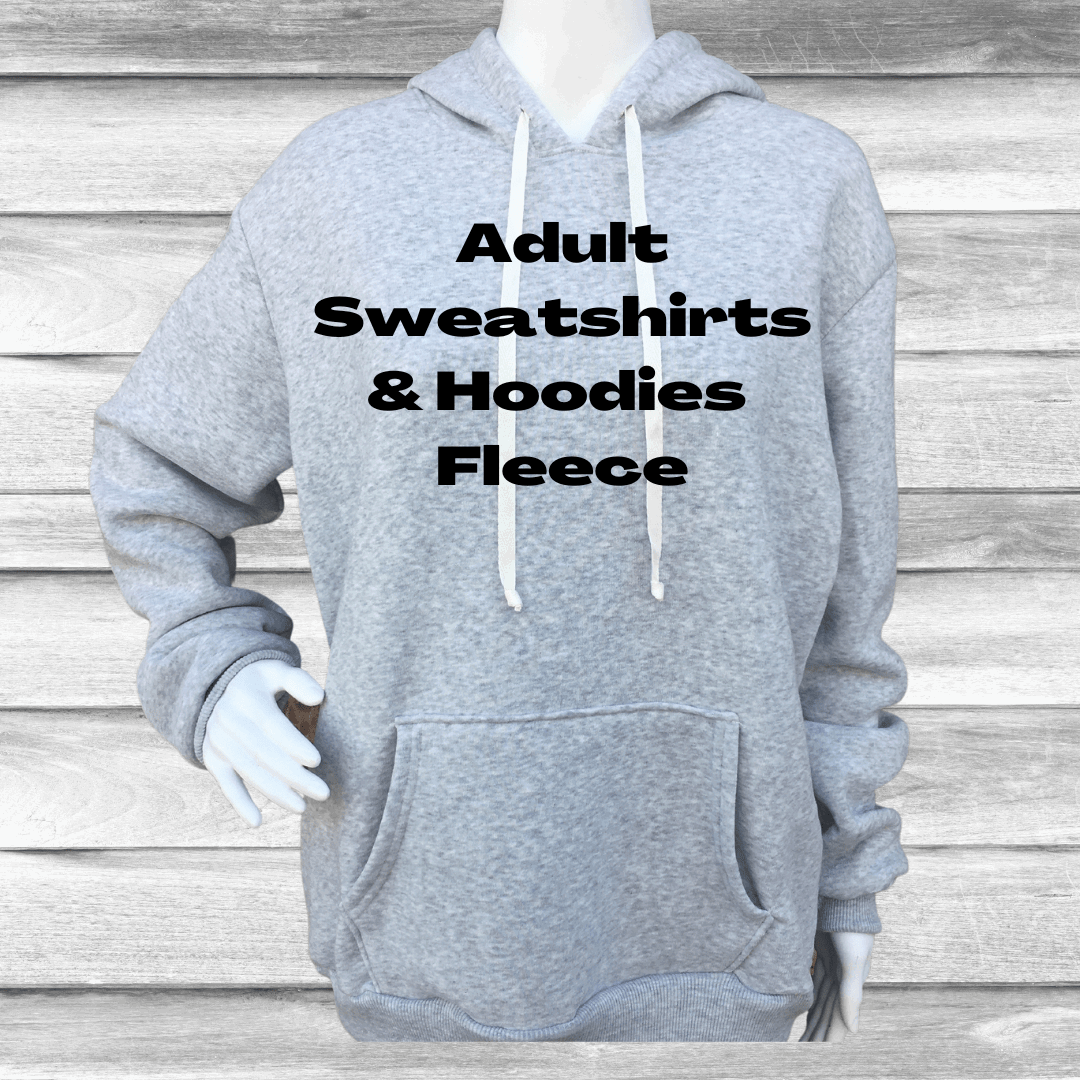 Adult Sweatshirt & Hoodie Fleece Light Heather Grey 2x / Heather Grey/Hoodie