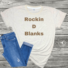 Load image into Gallery viewer, Rockin D Designs & Sublimation LLC T-Shirt Medium / Oatmeal Adult-Blank Unisex 100% Polyester Sublimation Colored T-shirts (Sm-XL)