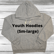 Load image into Gallery viewer, Rockin D Designs & Sublimation LLC Youth-Blank Colored Sublimation Hoodies (Sm-Large)