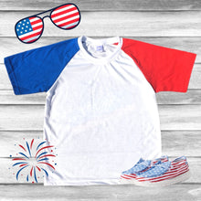Load image into Gallery viewer, Rockin D Designs & Sublimation LLC Baby & Toddler Toddler Freedom Sublimation Unisex Raglan's (2t-5t)