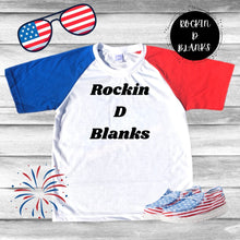 Load image into Gallery viewer, Rockin D Designs & Sublimation LLC Baby & Toddler Toddler Freedom Sublimation Unisex Raglan's (2t-5t)