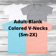 Load image into Gallery viewer, Rockin D Designs & Sublimation LLC T-Shirt Adult-Blank Colored Sublimation V-Necks (Sm-2X)