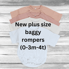 Load image into Gallery viewer, Rockin D Designs &amp; Sublimation LLC Baby &amp; Toddler New Sizing short sleeve sublimation baggy romper (0/3m-4T)
