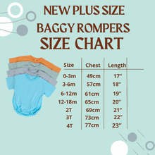 Load image into Gallery viewer, Rockin D Designs &amp; Sublimation LLC Baby &amp; Toddler New Sizing short sleeve sublimation baggy romper (0/3m-4T)
