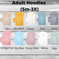 Youth-Blank Colored Sublimation Hoodies (Sm-Large)
