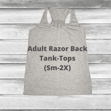 Rockin D Designs & Sublimation LLC Shirts & Tops Adult-RacerBack Sublimation Tank-Tops (Sm-2X)