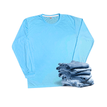 Load image into Gallery viewer, Rockin D Designs &amp; Sublimation LLC Shirts XL / Sky-Blue Adult-Blank Unisex Colored Long Sleeve Sublimation Shirts (Sm-3X)
