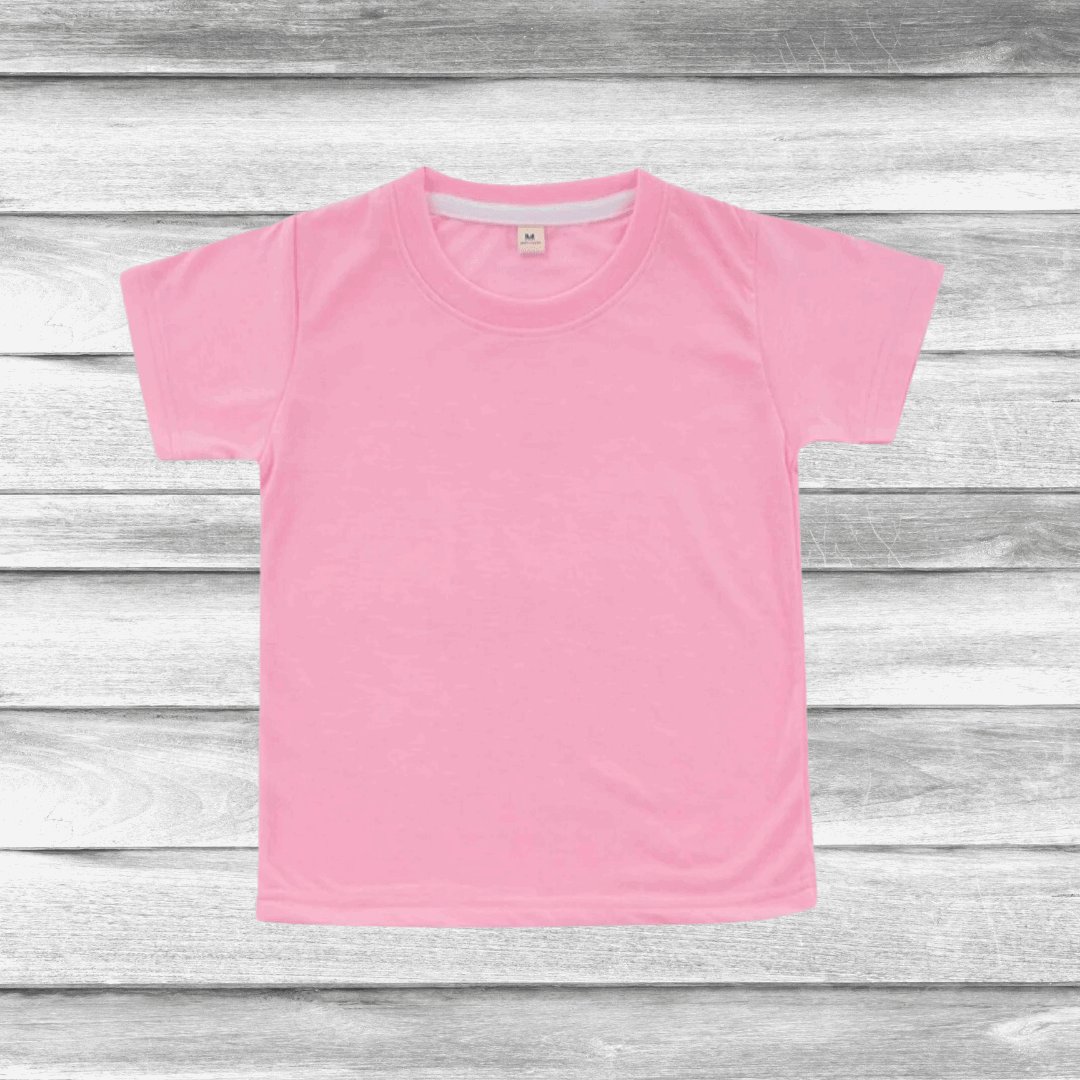 Kids Unisex Sublimation Shirts 12 / Vintage Pink