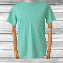 Load image into Gallery viewer, Rockin D Designs &amp; Sublimation LLC T-Shirt Small / Mint Adult-Blank Unisex Sublimation Colored T-shirts (Sm-XL)
