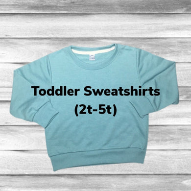 Rockin D Designs & Sublimation LLC Baby & Toddler Outerwear Toddler-Blank Sublimation Sweatshirts (2T-5T)
